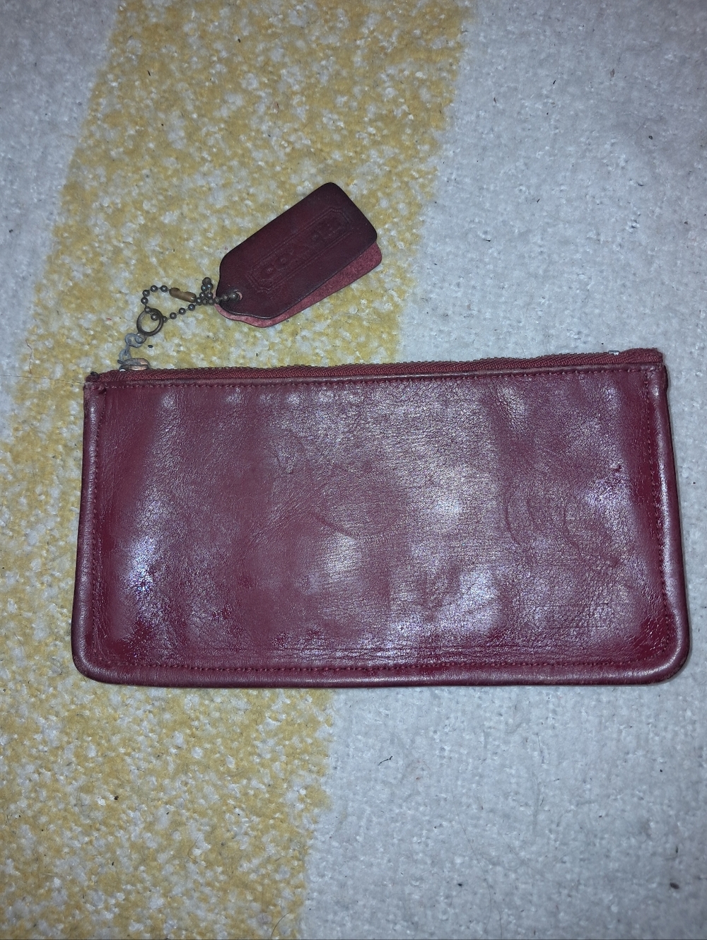 COACH brand 80's Vintage Women's skinny thin wallet